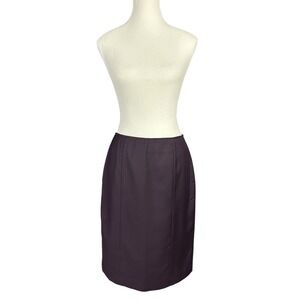 Amelia Women Eggplant Purple Pencil Skirt Size 4 Knee Length Tailored Career NWT